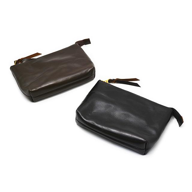 全2色【INCEPTION/インセプション】「Horse Hide Pouch”SMALL”/ホースハイドポーチ”スモール”」(IPHSB-04)(アメカジ/レザー/プレゼント/ウルフパック)_1