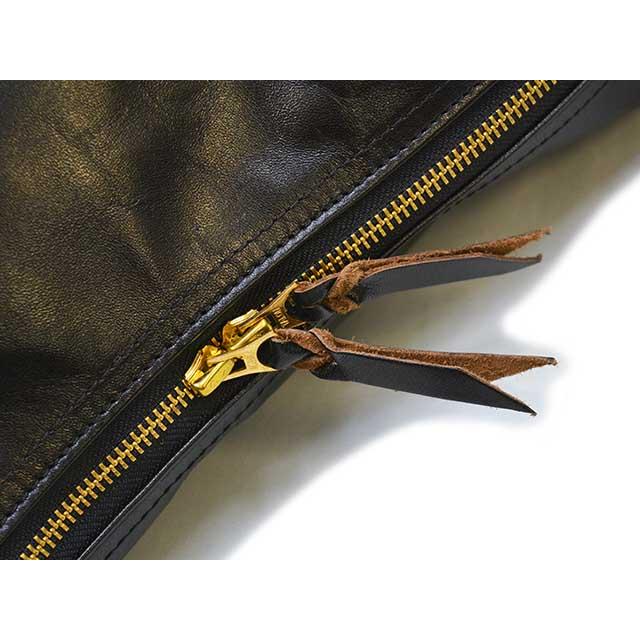 全2色【INCEPTION/インセプション】「Horse Hide Banana Bag”LARGE”/ホースハイドバナナバッグ”ラージ”」(IPHSB-08)(アメカジ/馬革/ハーレー/ウルフパック)の画像