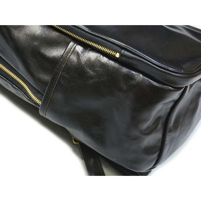 【INCEPTION/インセプション】「Horse Hide Backpack/ホースハイドバックパック」(IPHSB-12)(アクセルカンパニー/アメカジ/レザー/馬革/プレゼント/WOLF PACK)の画像