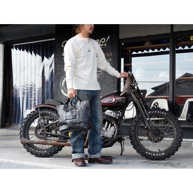 【INCEPTION/インセプション】「Horse Hide Coal Bag”Medium”/ホースハイドコールバッグ”ミディアム”」(IPHSB-18)(アメカジ/プレゼント/ウルフパック)の画像