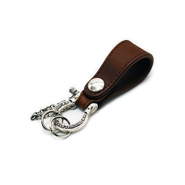 全2色【INCEPTION/インセプション】「Horse Butt Leather Shackle Key Holder”SILVER PLATING”/ホースバットレザーシャックルキーホルダー」(IPSK-05) |  | 02