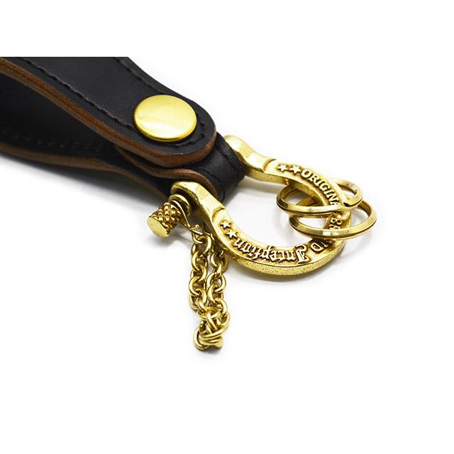 全2色【INCEPTION/インセプション】「Horse Butt Leather Shackle Key Holder”BRASS”/ホースバットレザーシャックルキーホルダー”ブラス”」(IPSK-06) |  | 06