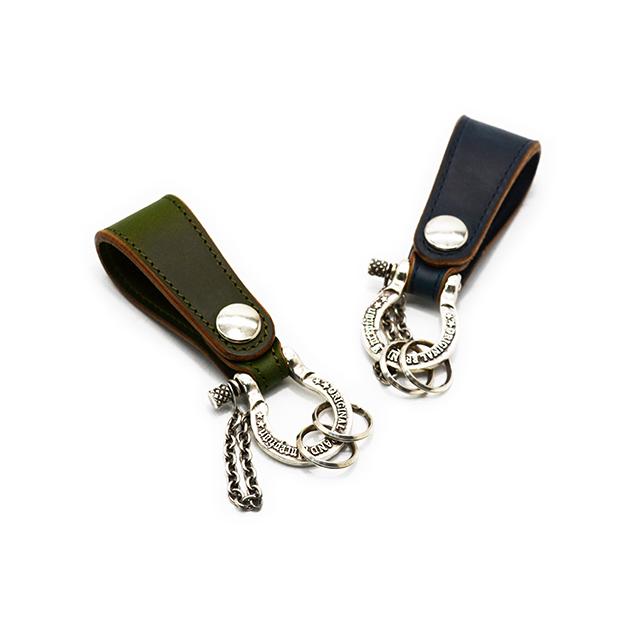 【INCEPTION/インセプション】「Chromexcel Leather Shackle Key Holder/クロムエクセルレザーシャックルキーホルダー”シルバープレイティング”」(IPSK-07) |  | 01