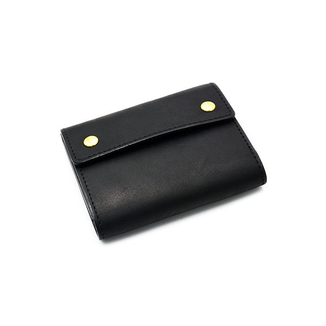 ホースバットミニ財布 黒 ITUAIS /イトゥアイス】「Cavallo Mini Wallet”GUIDI Horse Butt