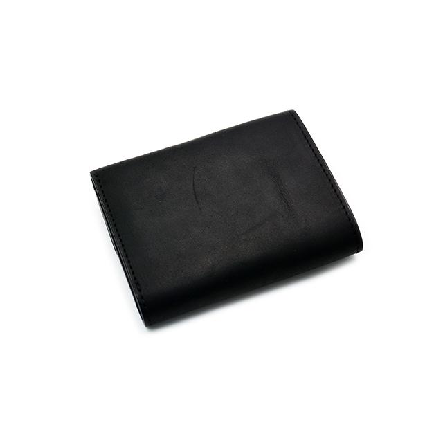 ホースバットミニ財布 黒 ITUAIS /イトゥアイス】「Cavallo Mini Wallet”GUIDI Horse Butt