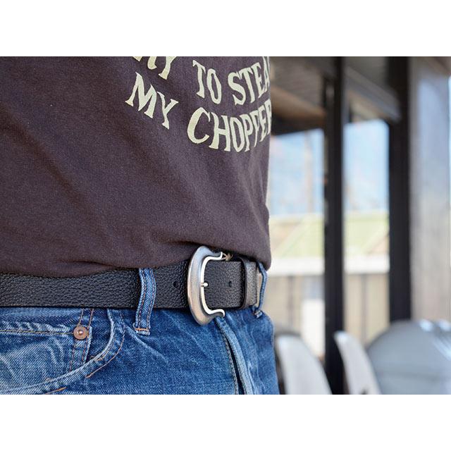 【Jango/ジャンゴ】×【METAL JACKET/メタルジャケット】「35 Width Buckle&Leather Belt/35ワイズバックル&レザーベルト」(JB-02LB)の画像