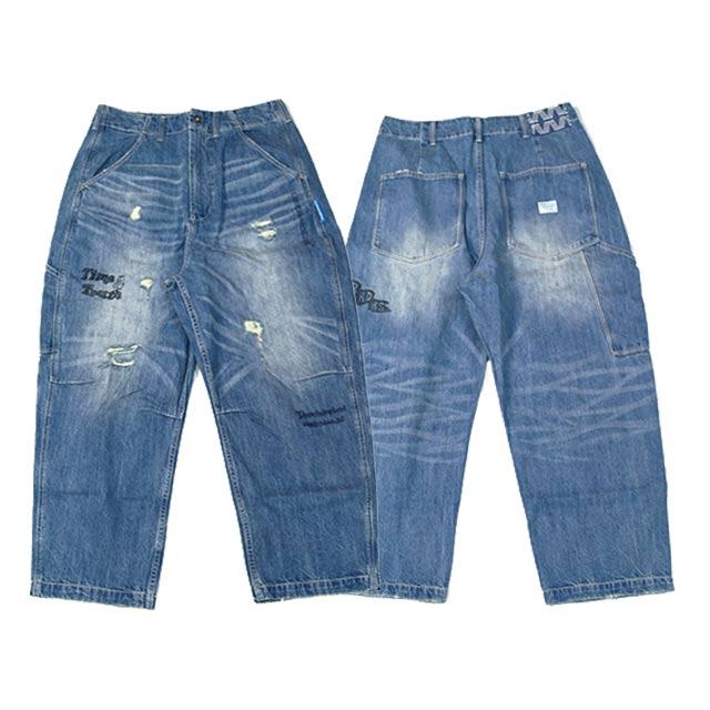 パンツ BACKLASH DIRTY SARROUEL DENIM EXTREME STRETCH DENIM “SEMI-SARROUEL” CRASH/REPAIR - BACKLASH