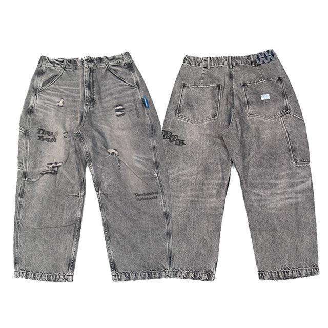 全2色【Liberaiders/リべレイダース】2026SS「DAMAGED DENIM SARROUEL