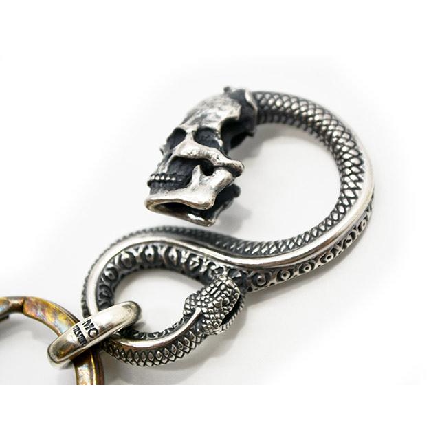 【MAD CULT/マッドカルト】「Parasite Hooker Key Chain/パラサイトフッカーキーチェーン」(KH-16)(Silver925/アクセサリー/WOLF PACK/ウルフパック)の画像