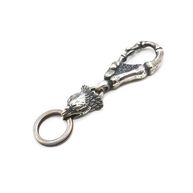 【MAD CULT/マッドカルト】「Over Seize Key Chain/オーバーシィーズキーチェーン」(KH-25)(Silver925/アクセサリー/プレゼント/アメカジ/ウルフパック)の画像