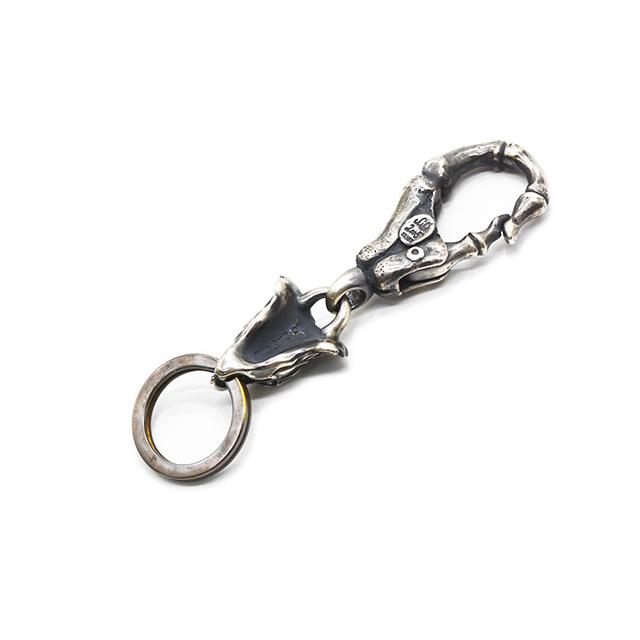 【MAD CULT/マッドカルト】「Over Seize Key Chain/オーバーシィーズキーチェーン」(KH-25)(Silver925/アクセサリー/プレゼント/アメカジ/ウルフパック)の画像