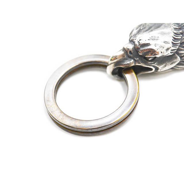 【MAD CULT/マッドカルト】「Over Seize Key Chain/オーバーシィーズキーチェーン」(KH-25)(Silver925/アクセサリー/プレゼント/アメカジ/ウルフパック)の画像