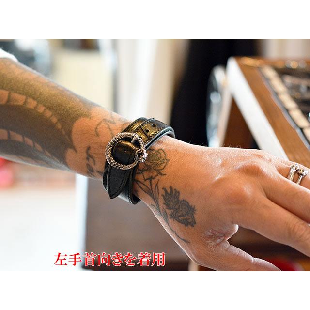 MAD CULT/マッドカルト】「Decayed Uroboros Leather Bracelet