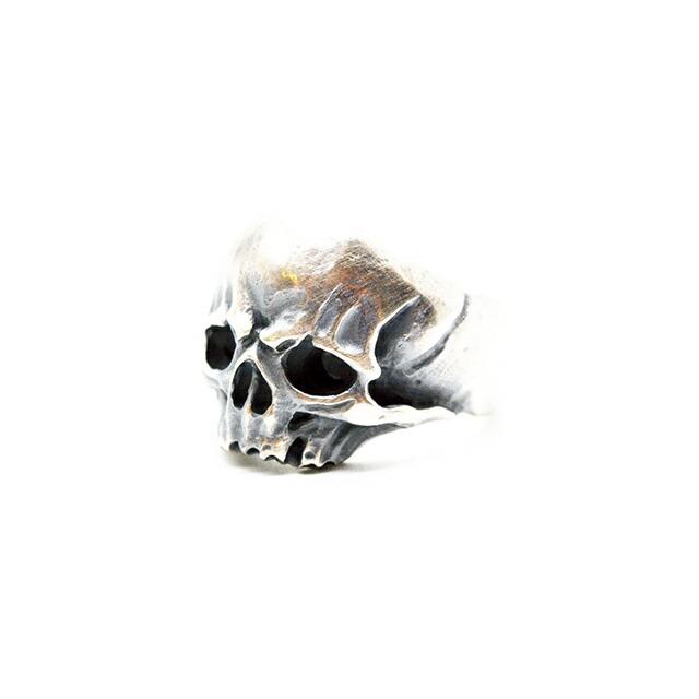 別注【MAD CULT/マッドカルト】「WOLF PACK Skull Head Ring/ウルフ 