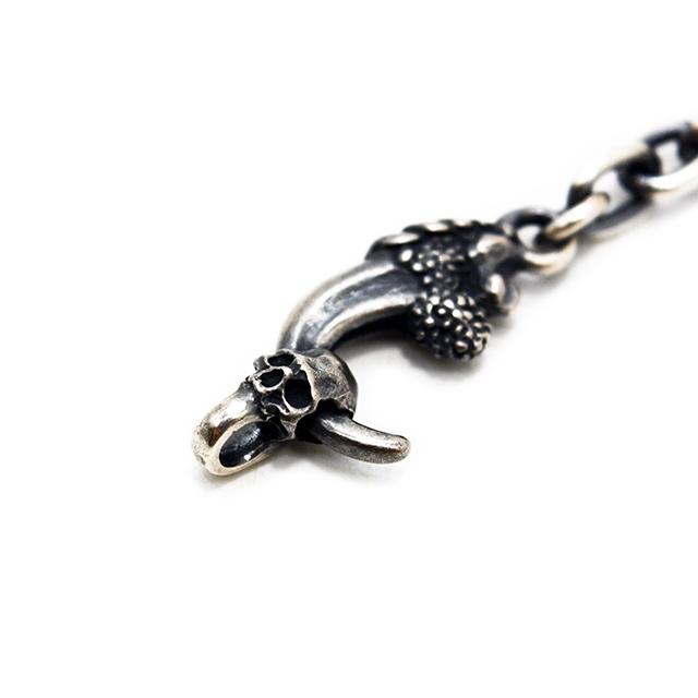 MAD CULT スカルデザインチェーンとペンダント MAD CULT/マッドカルト】「5.3 Beans Predation Necklace Chain/5.3
