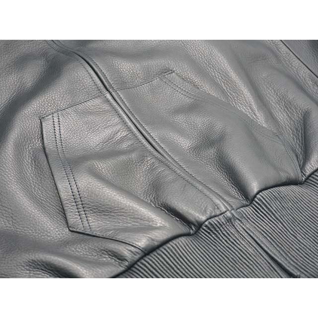 【MOSSIR by FINE CREEK&CO/ファインクリークアンドコー】「Washable Leather Hooded Track Jacket”LORNELIA”」(MOJK004)【予約商品/2026年中入荷予定】の画像