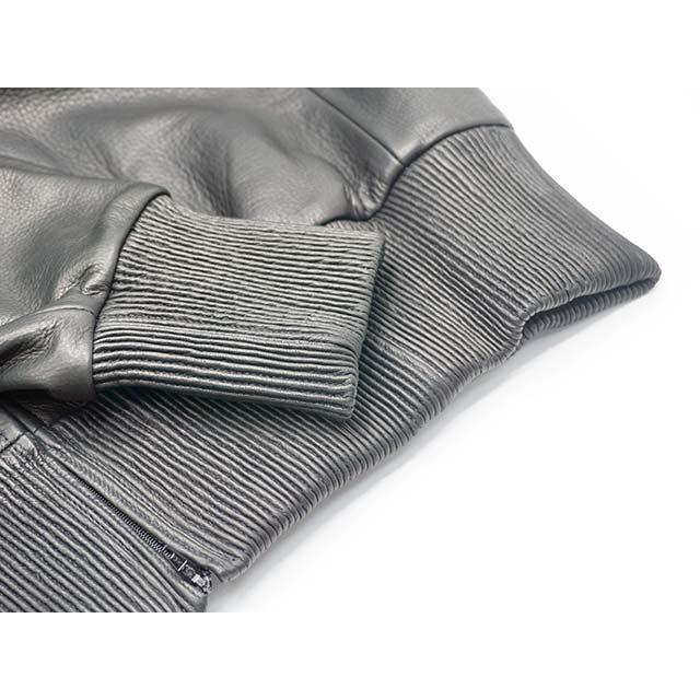 【MOSSIR by FINE CREEK&CO/ファインクリークアンドコー】「Washable Leather Hooded Track Jacket”LORNELIA”」(MOJK004)【予約商品/2026年中入荷予定】の画像