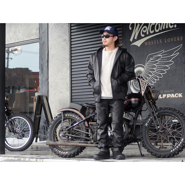 【MOSSIR by FINE CREEK&CO/ファインクリークアンドコー】「Washable Leather Straight Track Pants”LALK”」(MOPT022)【予約商品/2026年中入荷予定】 |  | 08