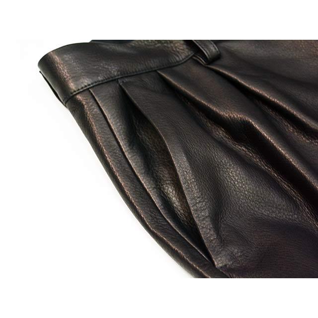 【MOSSIR by FINE CREEK&CO/モシール バイ ファインクリークアンドコー】「Washable Leather Two Tuck Slim Pants”OPEN DAY”/”オープンディ”」(MOPT030) |  | 04