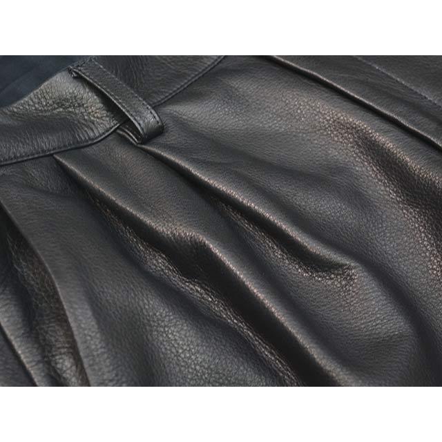 【MOSSIR by FINE CREEK&CO/モシール バイ ファインクリークアンドコー】「Washable Leather Two Tuck Slim Pants”OPEN DAY”/”オープンディ”」(MOPT030) |  | 06