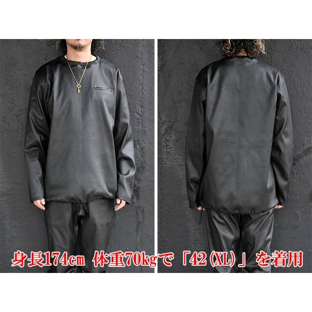 【MOSSIR by FINE CREEK&CO/モシール バイ ファインクリークアンドコー】「Stretch Leather Cutsew”Lendes”/ストレッチレザーカットソー」(MOST013) |  | 08
