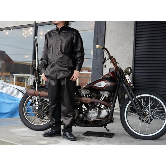 【MOSSIR by FINE CREEK&CO/モシール バイ ファインクリークアンドコー】「Washable Leather Shirts”GOOD MAN”/レザーシャツ”グッドマン”」(MOST015) |  | 09