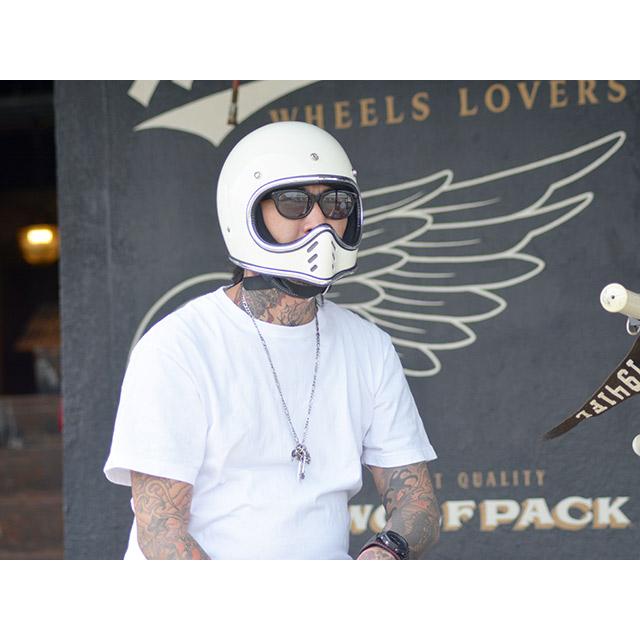 No Budz/ノーバッズ】「Burst Helmet”Chrome Cross”/バースト