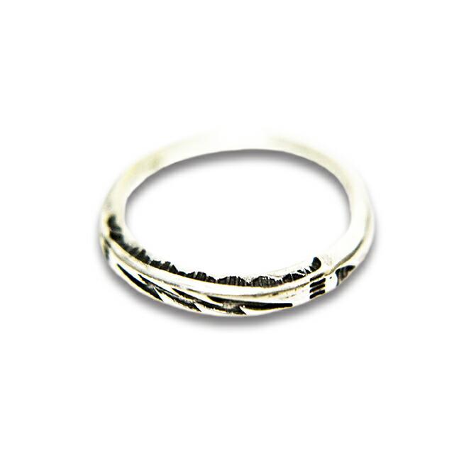 CHOOKE/チョーク】「Round Stamp Ring”Thunder”/ラウンドスタンプ