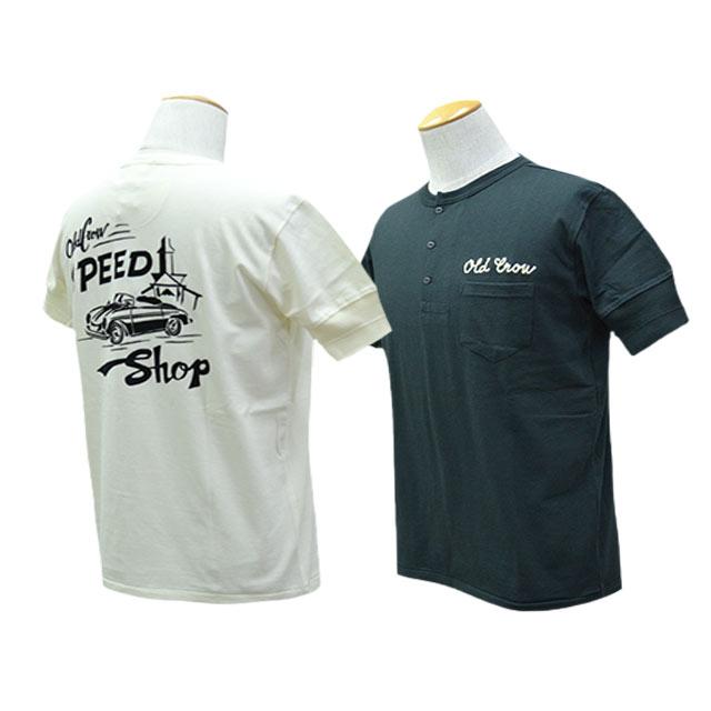 全2色【OLD CROW/オールドクロウ】2025SS「S/S Henry Neck Tee”O.C.S.S