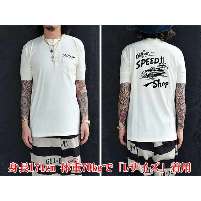 全2色【OLD CROW/オールドクロウ】2025SS「S/S Henry Neck Tee”O.C.S.S