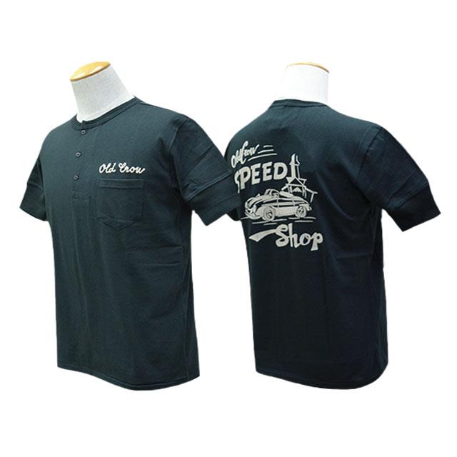 30% OFF)全2色【OLD CROW/オールドクロウ】2025SS「S/S Henry Neck Tee