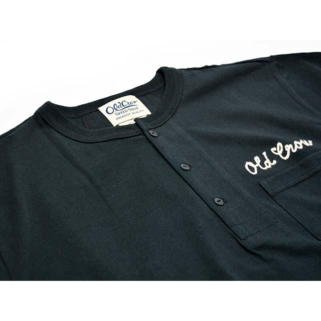 30% OFF)全2色【OLD CROW/オールドクロウ】2025SS「S/S Henry Neck Tee
