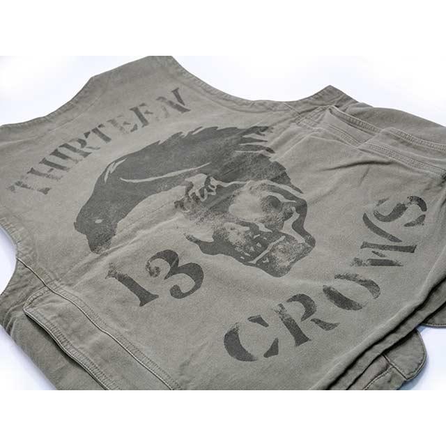 OLD CROW ネイビー ベスト ウールライニング 全2色【OLD CROW/オールドクロウ】2025AW「Thirteen Crows Tool Vest