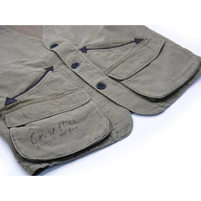 全2色【OLD CROW/オールドクロウ】2025AW「Thirteen Crows Tool Vest