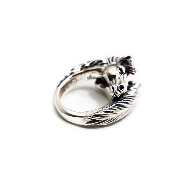 Peanuts&Co/ピーナッツカンパニー】「Two Face Horse Ring/トゥー