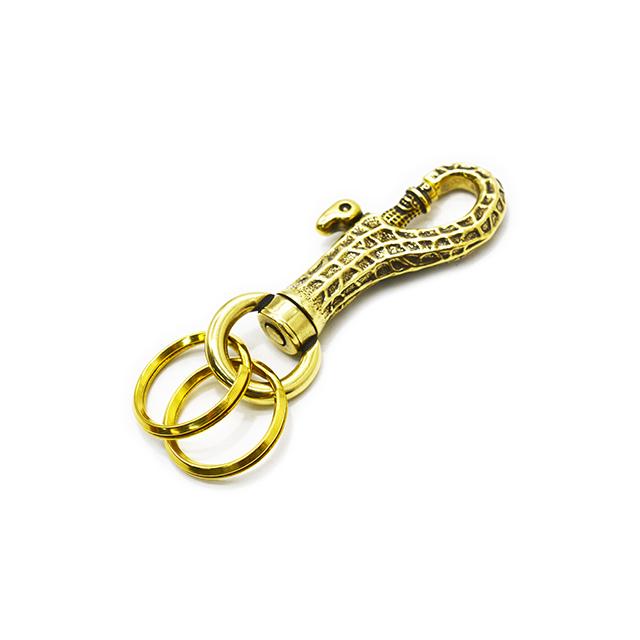 【Peanuts&Co/ピーナッツカンパニー】「Peanuts Pattern Key Hook/ピーナッツパターンキーフック」(Brass)(ピーナッツアンドコー/アクセサリー/アメカジ) |  | 01