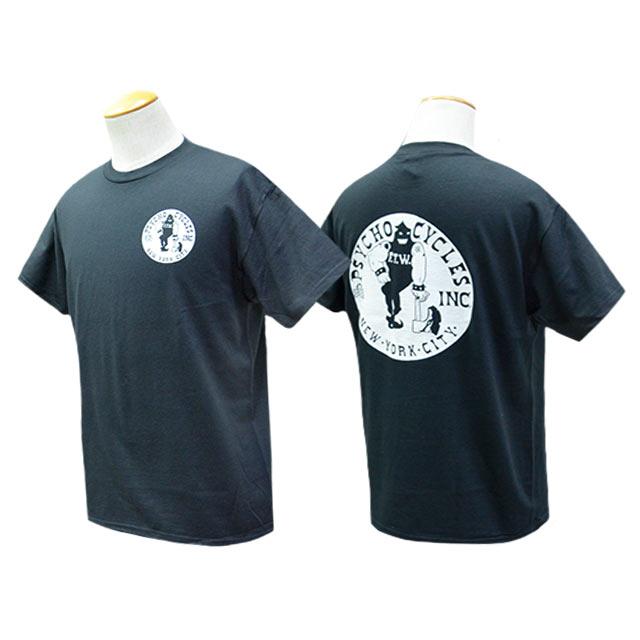 PSYCHO CYCLES/サイコサイクルス】「Printed Crew Neck Tee”Left Chest