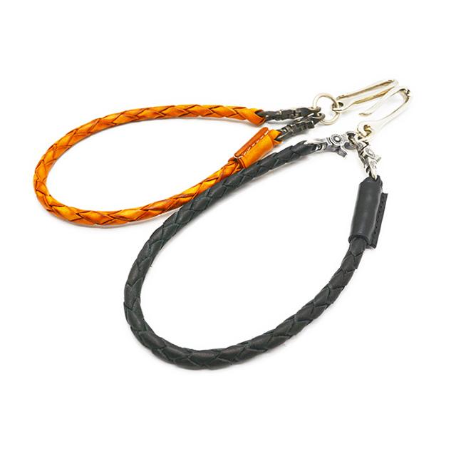 全2色【Round head/ラウンドヘッド】「Wallet Rope”Four Braids