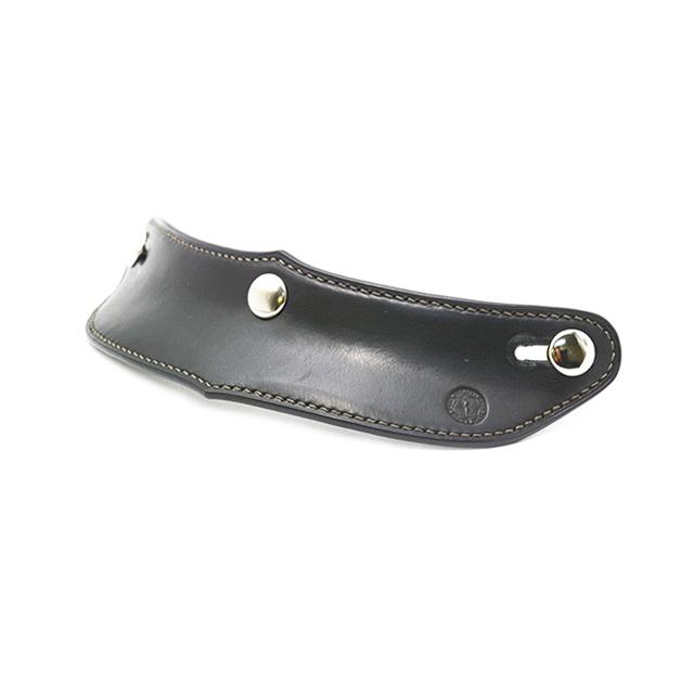 【Round head/ラウンドヘッド】「Leather Visor”Short”/レザーバイザー”ショート”」(Nickel)(ジェットヘルメット/ハーレー/プレゼント/ウルフパック) |  | 01