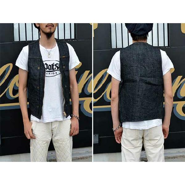 全3色RED TAiL/レッドテイル「Cross Denim Vest ”3rd”/クロスデニム