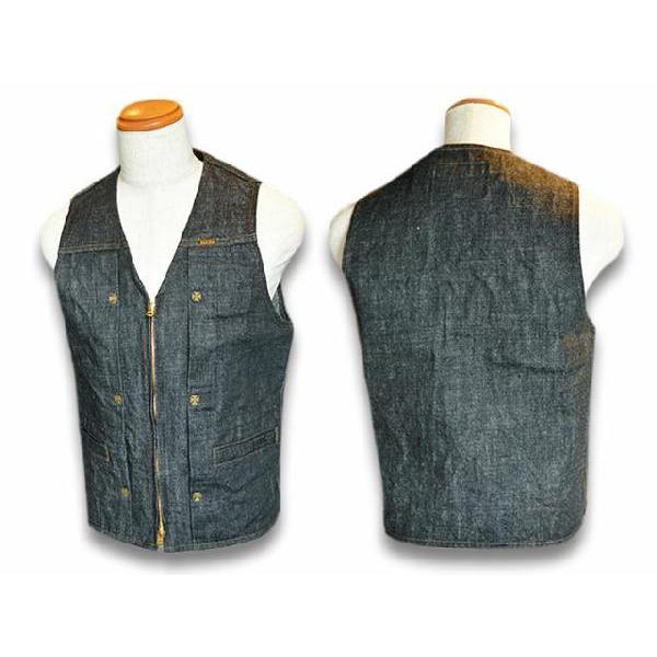 全3色RED TAiL/レッドテイル「Cross Denim Vest ”3rd”/クロスデニム