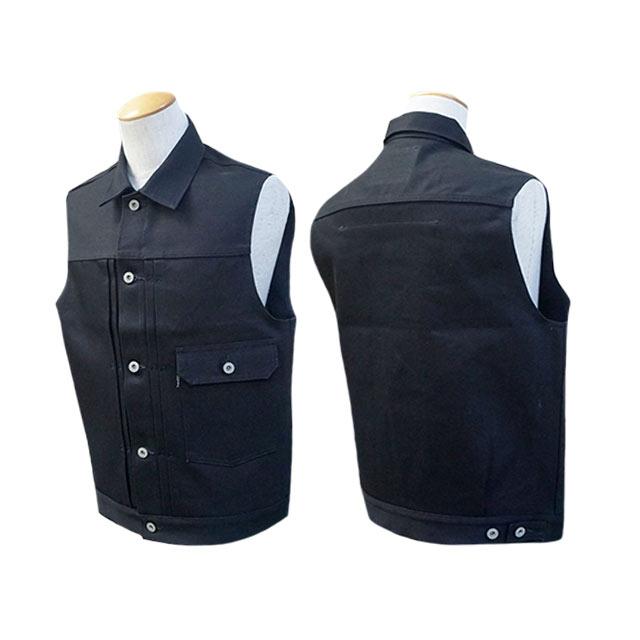 全2色【RED TAiL/レッドテイル】「Cross Denim Vest”4th”/クロスデニム