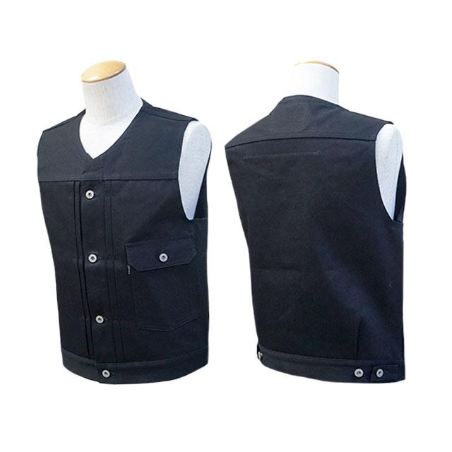 全2色【RED TAiL/レッドテイル】「Cross Denim Vest”4th No Collar”/クロスデニムベスト”フォースノーカラー”」(バイスクロージング/ハーレー/ウルフパック)｜wolfpack-ss｜04