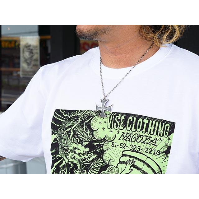 全2種【RED TAiL/レッドテイル】「Large Cross×Necklace Chain/ラージクロス×ネックレスチェーン」(RKK-386/Sillver925×Silver925)(ウルフパック)の画像