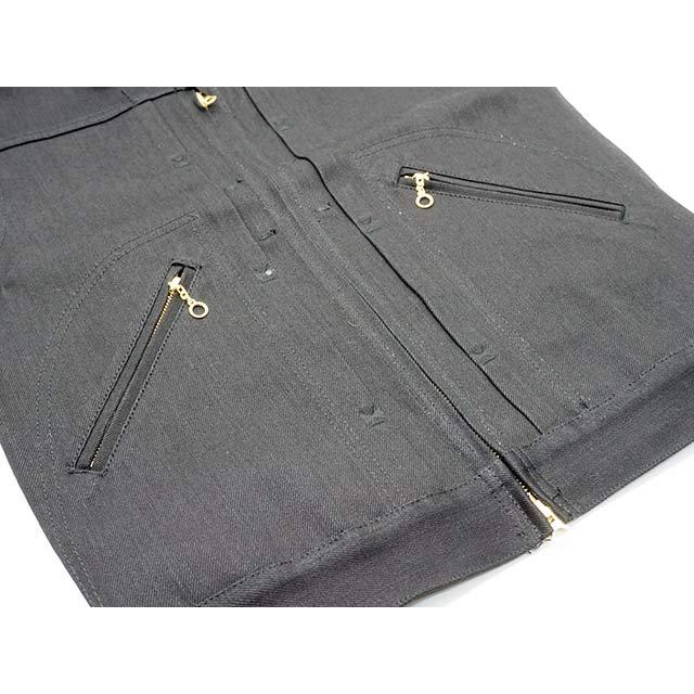 全2色【RED TAiL/レッドテイル】「Cross Denim Vest”5th”/クロスデニム