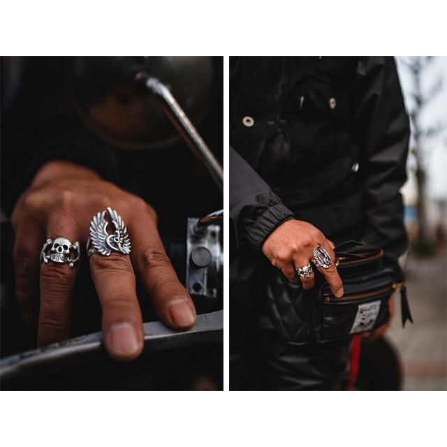 【RED TAiL/レッドテイル】「Skull Ring 2/スカルリング2」(RKK-412)(ViSE CLOTHiNG/ハーレー/Argent Gleam/アージェントグリーム/ウルフパック)｜wolfpack-ss｜07