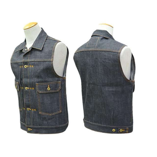 RED TAIL レッドテイル　MC VEST 全2色【RED TAiL/レッドテイル】「Cross Denim Vest”4th”/クロスデニム