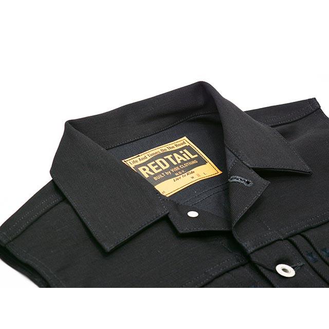 全2色【RED TAiL/レッドテイル】「Cross Denim Vest”6th”/クロスデニム