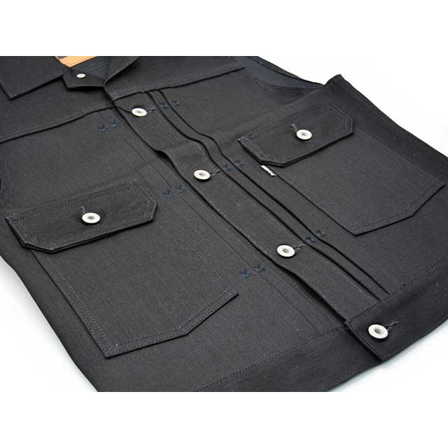 全2色【RED TAiL/レッドテイル】「Cross Denim Vest”6th”/クロスデニム