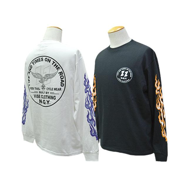 全2色【RED TAiL/レッドテイル】2025AW「V22-E L/S Tee/V22-Eロング